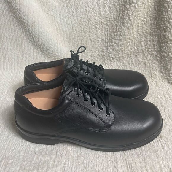 Apex Men’s conform classic Oxford Dress shoes leather Black SZ14W.